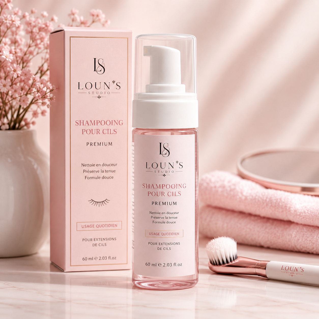 Shampooing pour extensions de cils Loun's Studio