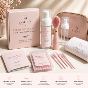Kit de Nettoyage pour Extensions de Cils