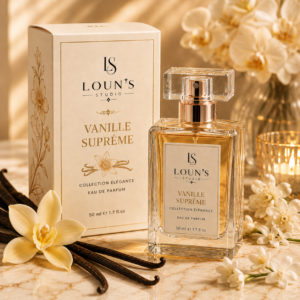 Flacon Vanille Suprême Eau de Parfum Collection Élégance